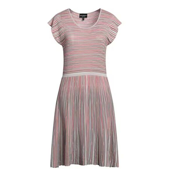 Emporio Armani Multicolor Tubular Knit Dress  size 42 - Picture 1 of 10